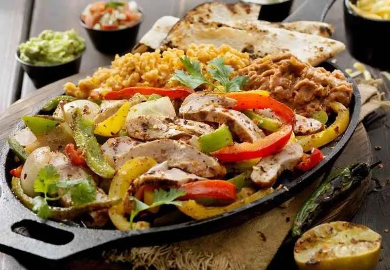 A plate of healthy Mexican food