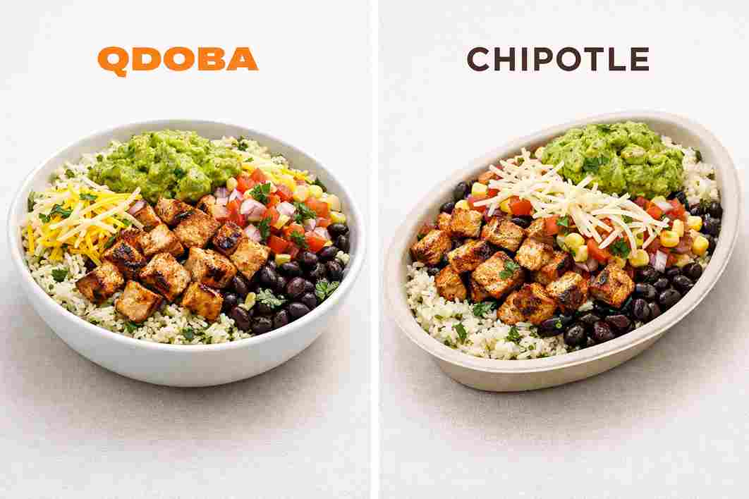 Qdoba vs Chipotle Bowl Comparison